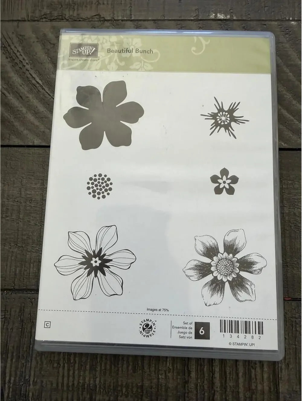 Stampin’ Up Beautiful Bunch stamp set with matching shape punch